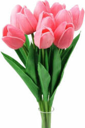  Szálas polifoam tulipán - RÓZSASZÍN 32CM 1 db (rozsaszin-tulipan-gumi)