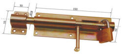 P&P Zavor Aplicat Cu Tija Cilindrica Si Inel Lacat 50/150mm (5013-150) - 24mag