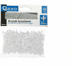 Geko Kereszttávtartó készlet csempéhez és csempéhez, 3 mm, 150 elem, G (G00444-3)