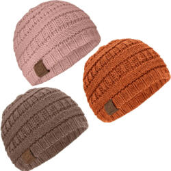 KeaBabies Set de pălării de iarnă pentru bebeluși KeaBabies - 3 bucăți, 6-36 m (KB-BKBE-TAW)