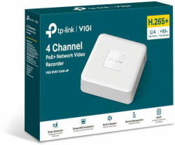 TP-Link Video Recorder 4 csatornás POE+, VIGI NVR1104H-4P