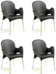  Miramar Kerti szék Antracit - 4 Db (SAJPGN8009271801912FS)
