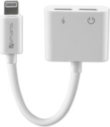 4smarts Аудио Адаптер за iPhone и iPad, 4Smarts Soundsplit Female Lightnig x 2, Бял (4S468674)