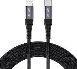 Choetech USB-C Кабел за iPhone, Choetech Lightning Nylon Cable 1.2m, Черен (IP0039)