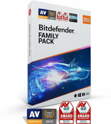 Bitdefender Family Pack 15 eszközre 2 évre (elektronikus licenc)