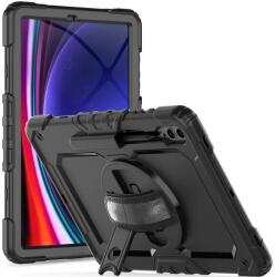 Tech-Protect Калъф с Дръжка за Samsung Tab S10 Lite/ S10 FE/ S9 FE/ S9, Tech-Protect Solid360 Case, Черен (9319456606249)