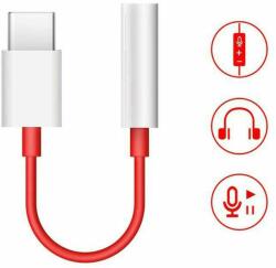 OnePlus Оригинален Аудио Преход/Адаптер за Oneplus USB-C to Aux 3.5mm, Бял (Bulk) (8596311157400)
