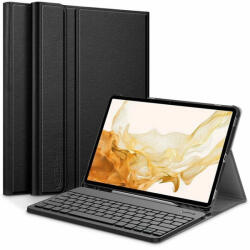 Tech-Protect Калъф с Клавиатура за Samsung Tab A8 10.5, Tech-Protect Bluetooth Keyboard Case, Черен (9589046922473)