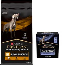 PRO PLAN PRO PLAN Veterinary Diets NF Renal Function Száraz kutyatáp 12kg + PRO PLAN FortiFlora Probiotikus kiegészítő kutyáknak 30x1g