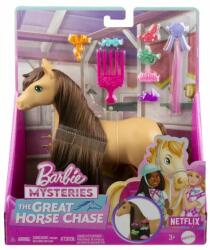 Mattel Barbie Mysteries: Nagy pónikaland játékszett - Sötétbarna (HXJ37) - jatekbolt