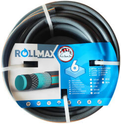  Rollmax exkluzív kivitelű szürke csavarodás mentes tömlő 1 col - 6 rétegű 40 m/tekercs (RMCSMT140)