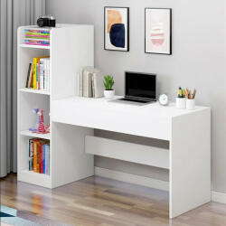BeComfort Polcos íróasztal fehér 132x40x120 cm OT-611-3