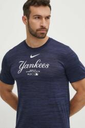 Nike t-shirt New York Yankees sötétkék, férfi, nyomott mintás - sötétkék S