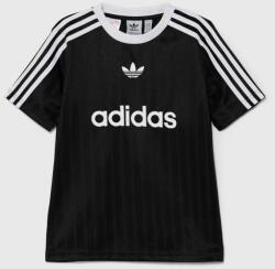 Adidas gyerek póló fekete, nyomott mintás - fekete 146