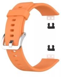 Huawei Watch Fit gyári szilikon pótszíj, állítható, narancssárga