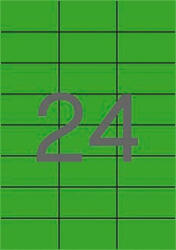 APLI Etikett, 70x37 mm, színes, APLI, zöld, 2400 etikett/csomag, APLI (LCA11837)