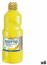 GIOTTO Tempera Giotto School Galben 500 ml Lavabil/ă (6 Unități)