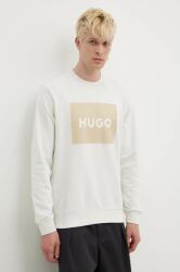HUGO BOSS pamut melegítőfelső bézs, férfi, nyomott mintás - bézs M - answear - 26 990 Ft