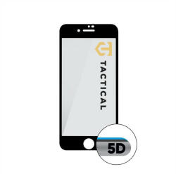 TACTICAL Apple iPhone 7 / 8 / SE (2020) / SE (2022), Kijelzővédő fólia, ütésálló fólia (az íves részre is! ), Tempered Glass (edzett üveg), Full Glue, Tactical Glass Shield 5D, fekete