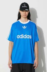 adidas Originals t-shirt Adicolor Poly Tee férfi, mintás, IM9456 - kék XL