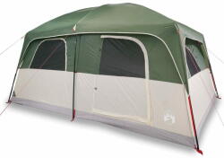 vidaXL 10 személyes zöld vízálló családi sátor 94533
