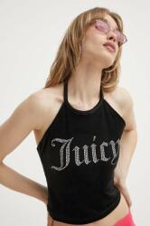 Juicy Couture bársony felső fekete, JCWC122002 - fekete S