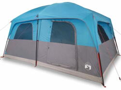 vidaXL 10 személyes kék vízálló családi sátor 94534
