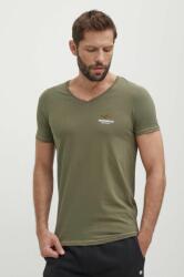 Aeronautica Militare t-shirt zöld, férfi, sima, AM1UTI004 - zöld L
