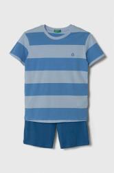 United Colors of Benetton gyerek pamut pizsama mintás - kék 120