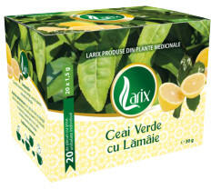 Larix Ceai verde cu lamaie - 20 dz cu snur Larix
