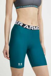 Under Armour edzős rövidnadrág HG Authentics zöld, nyomott mintás, közepes derékmagasságú - zöld S