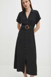 MEDICINE ruha fekete, midi, harang alakú - fekete XL - answear - 24 990 Ft