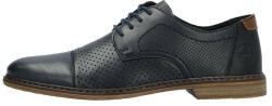 RIEKER Pantofi barbati, Rieker, 13431-14-Albastru-Inchis, casual, piele naturala, perforati, cu toc, albastru inchis (Marime: 44)