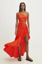 ANSWEAR ruha narancssárga, midi, harang alakú - narancssárga L - answear - 37 990 Ft