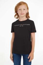 Tommy Hilfiger gyerek pamut póló fekete, nyomott mintás - fekete 74