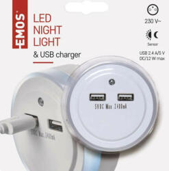EMOS LED éjjeli fény + 2x USB P3313 (P3313)