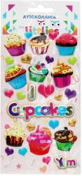 Luna The Littlies: Muffin mintás 3D pufi matrica szett 10x22cm-es íven (000646982) - jatekshop