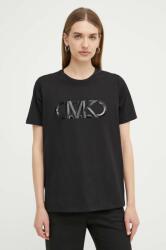 MICHAEL Michael Kors pamut póló női, fekete - fekete S