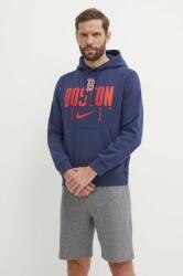 Nike felső Boston Red Sox sötétkék, férfi, nyomott mintás, kapucnis - sötétkék M - answear - 35 990 Ft