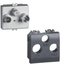 Legrand Priza TV-R-SAT demix 2M Living Light Bticino antracit L4210M2DN (L4210M2DN)