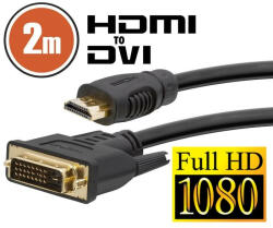 Delight DVI-HDMI (M) kábel 2m (Delight) [20380]
