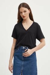 Sisley pamut póló női, fekete - fekete XS - answear - 7 690 Ft