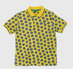 Benetton gyerek pamut póló sárga, mintás - sárga 140 - answear - 10 990 Ft