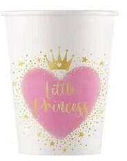 Hercegnők Little Princess papír pohár 8 db-os 200 ml FSC