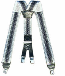 TifanTEX Bretele pentru pantaloni mix gri-alb (Bretele late) (0139E5)