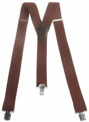  Bretele pentru pantaloni maro 3x clip (bretele pentru bărbați) (0145E7)