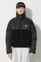 adidas Originals rövid kabát Polar Jacket női, fekete, téli, IS5257 - fekete M
