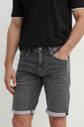 Pepe Jeans farmer rövidnadrág SLIM GYMDIGO SHORT szürke, férfi, PM801075UH3 - szürke 34