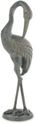 Art-Pol Világosbarna öntöttvas álló gém szobor dekoráció 58x15, 5x17cm (159124)