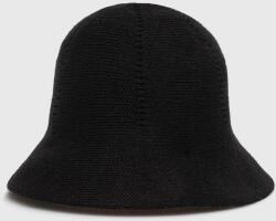 United Colors of Benetton kalap vászonkeverékből fekete - fekete Univerzális méret